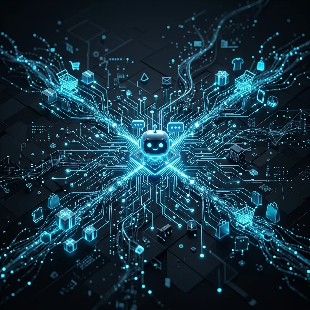 Artificial intelligence systems connecting ecommerce products, customer data, and automated storefront workflows