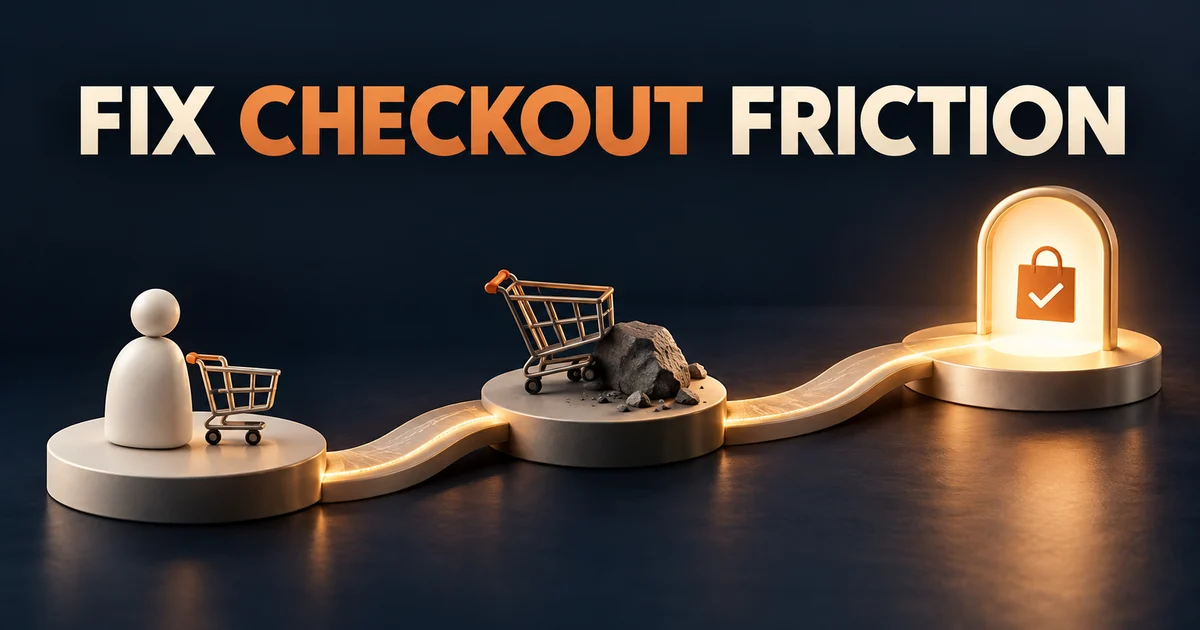 Clear mobile checkout beside delivery options and a shopping basket in an ecommerce workspace