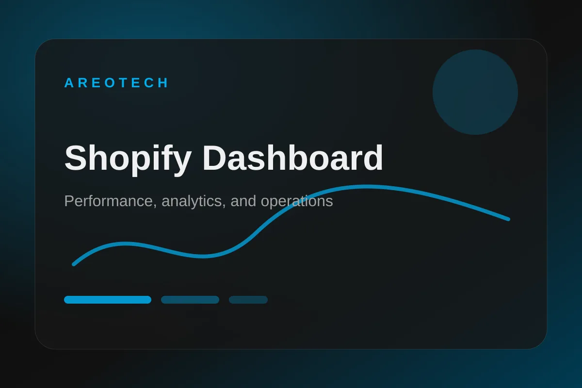 Shopify dashboard optimization concept for Canadian eCommerce teams
